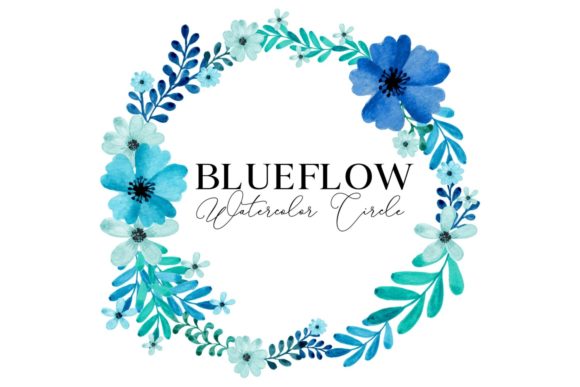 Blueflow Watercolor Circle Pattern: Web Elements Review