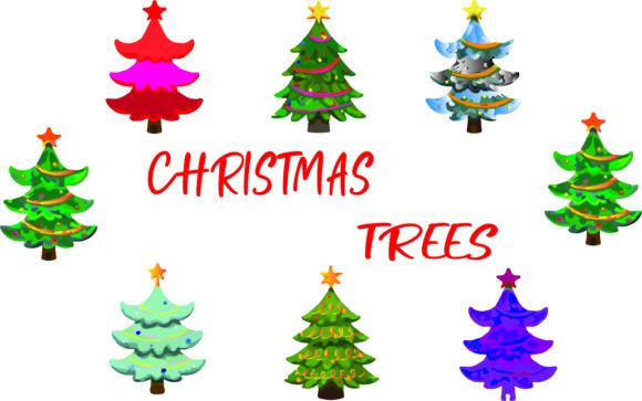 Christmas Trees, Watercolor Christmas – A Cozy, Festive Touch for Local Branding and Packaging