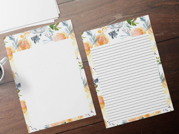 Colorful Digital Note Paper, Watercolor – A Playful Print Templates Choice for Local Branding