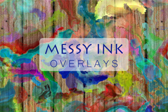 Creative Messy Ink Watercolor Overlays Bring Artistic Texture to Digital Publishing