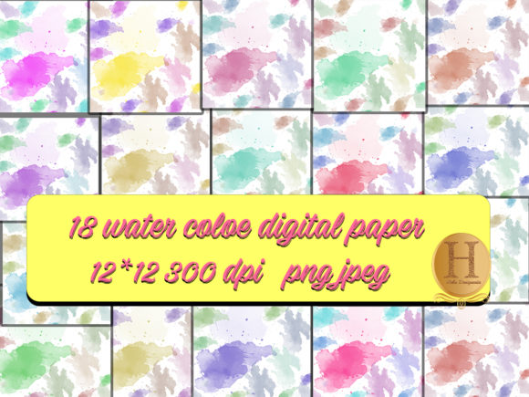 Cute Watercolor Patterns Digital Paper Review