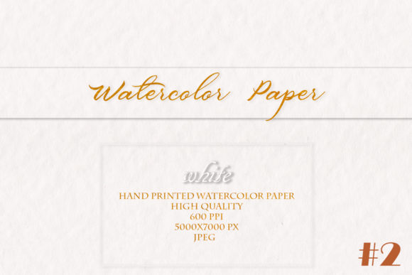 Elegant Texture Meets Brand Identity with White Watercolor Hand Printed Paper 2