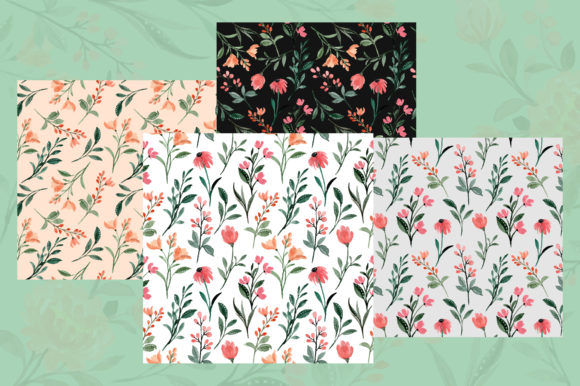 Floral Pattern Digital Paper Watercolor: A Designer’s Review for Brand & Marketing Projects