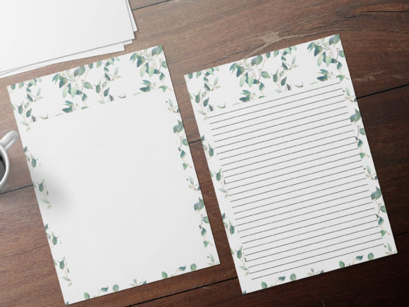 Green Flowers Watercolor Stationery for Print Templates: A Designer’s Real-Use Review