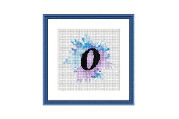 Letter O Watercolor Cross Stitch Pattern: A Versatile Design Asset for Bloggers and Digital Publishers