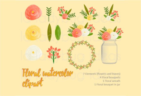 Orange Watercolor Floral Clip Art: A Designer’s Take on Its Decorative Appeal