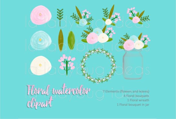 Pink and Aqua Watercolor Floral Clipart: A Designer’s Real-World Review