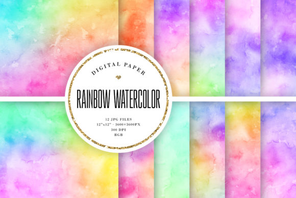 Rainbow Watercolor Backgrounds: A Designer’s Honest Review