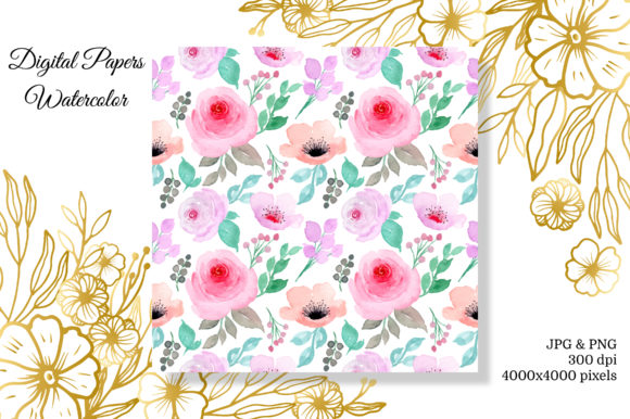 Seamless Pattern Floral Watercolor 13 Review