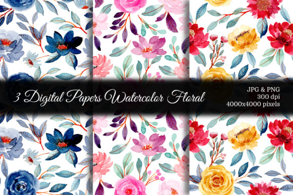 Seamless Pattern Floral Watercolor 58: A Versatile Choice for Local Branding and Packaging Design