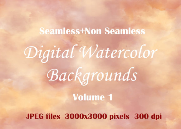 Soft & Versatile: Digital Watercolor Background Vol I for Crafters & Etsy Sellers