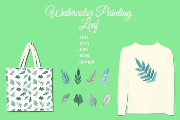 Watercolor Leaves Print Templates for Crafters & Handmade Sellers
