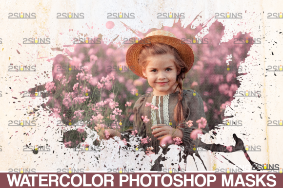 Watercolor Portrait Paint Masks: A Fresh Editorial Design Asset for Lifestyle & Creative Blogs