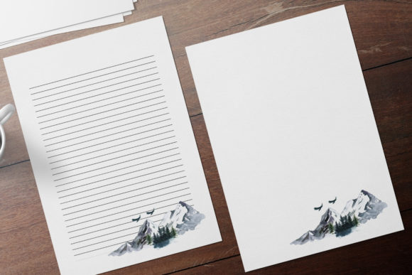 Watercolor Romantic Print Templates for Handmade Business Crafting