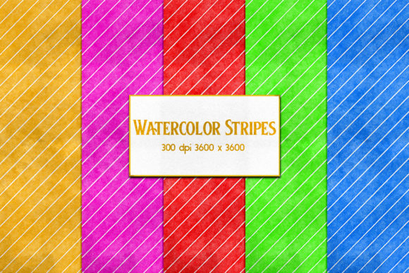 Watercolor Stripes: A Fresh Texture for Branding and Creative Design Projects