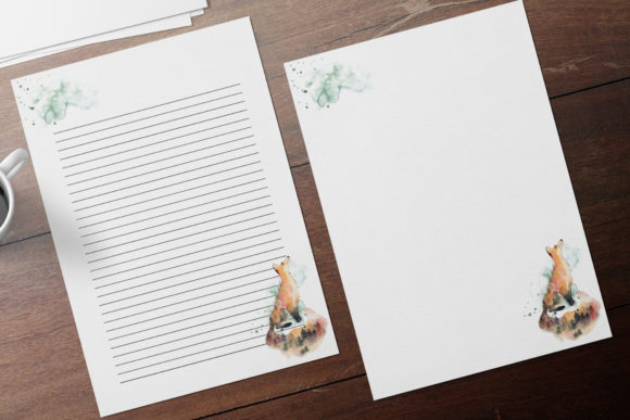 Watercolor Winter Fox Stationery: A Designer’s Real-Use Review